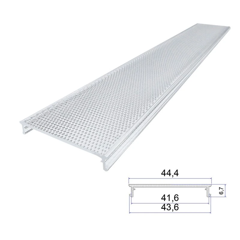 Akryl anti-glare ekstruderingslampeskærm
